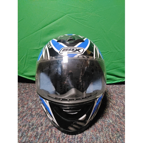 105 - A Box helmets full-face motorcycle helmet & box branded bag. (Size XL)