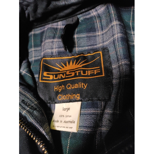 107 - A sunstuff wax jacket.(Size large)