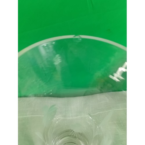 14 - A collection of glassware including vases, candle holders and drink ware. Some damage as shown in ph... 