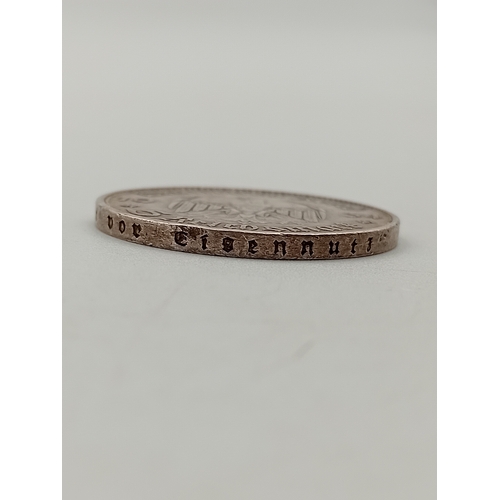 218 - 1934 German 5 marks .900 silver. High Grade.