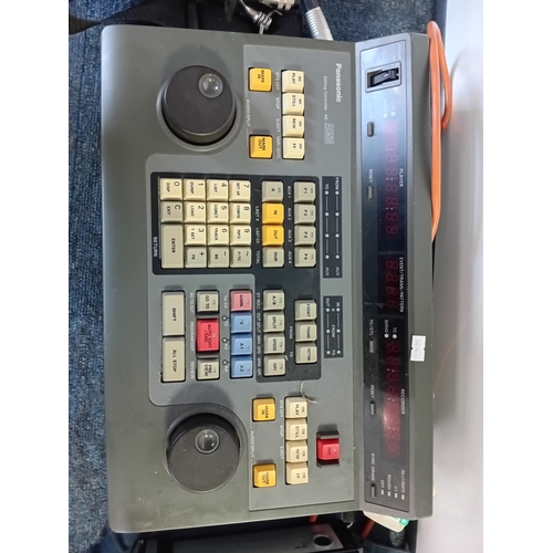 117 - A vintage Panasonic Editing Controller AG-A850 & Compact 4-1 efp Film Tech mixer. Pat tested, powers... 