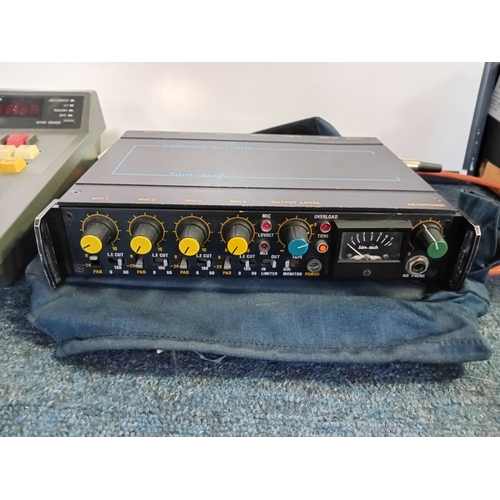 117 - A vintage Panasonic Editing Controller AG-A850 & Compact 4-1 efp Film Tech mixer. Pat tested, powers... 