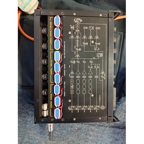 117 - A vintage Panasonic Editing Controller AG-A850 & Compact 4-1 efp Film Tech mixer. Pat tested, powers... 