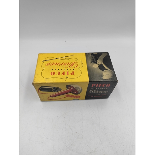 30 - A vintage 1950s pifco electric darner. Tested and working in original box.