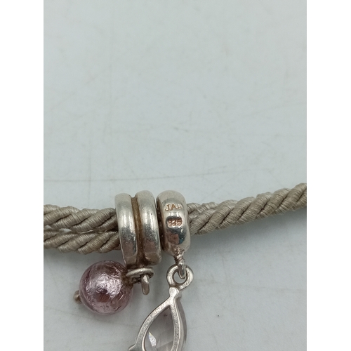 366 - A pair of bracelets, one 