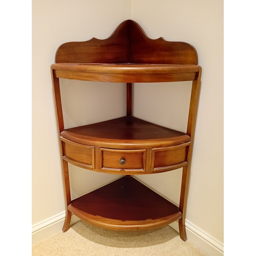 126 - A vintage whatnot with a draw. Height 93cm x Width 54cm.
