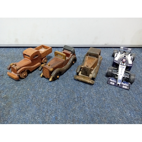 156 - A collection of vintage toy vehicles, brands include Lledo, Days-Gone, Corgi, and Mattel.
