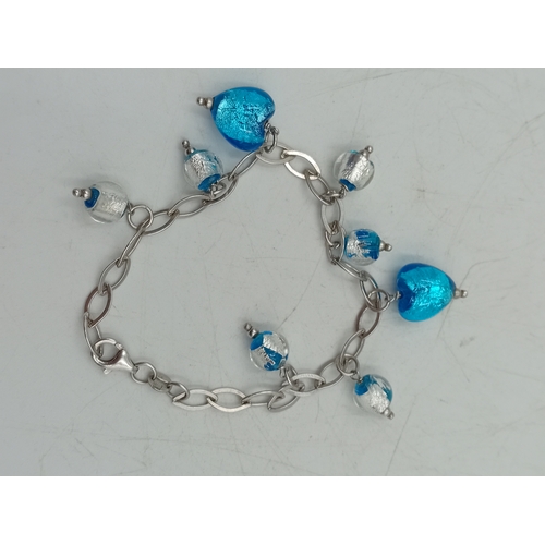 364 - A collection of silver items. To include; a vintage stamped 925 herringbone necklace, a stamped 925 ... 
