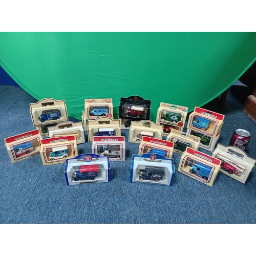 176 - A collection of die cast cars, to include brands Lledo, Days Gone and Oxford Die Cast.