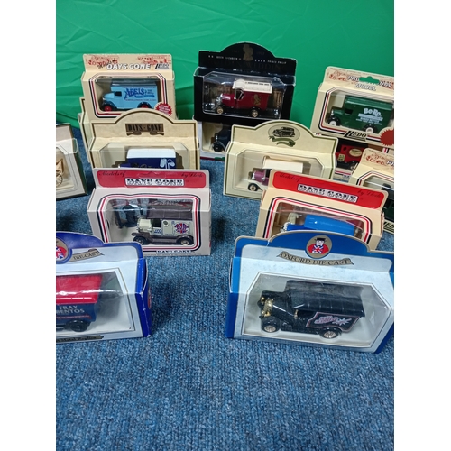 176 - A collection of die cast cars, to include brands Lledo, Days Gone and Oxford Die Cast.