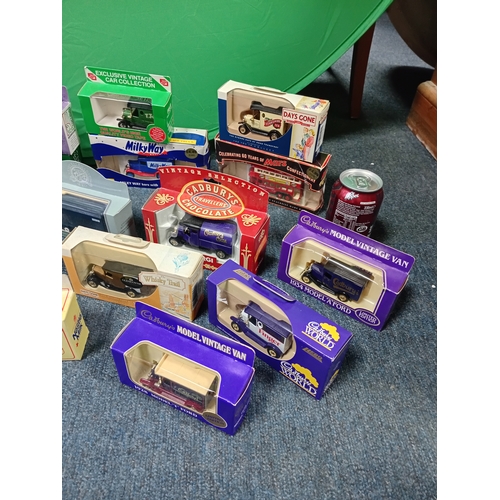 177 - A collection of die cast model cars, brands to include,  Corgi, Lledo, Days Gone and more.
