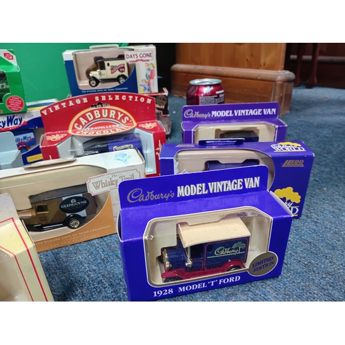 177 - A collection of die cast model cars, brands to include,  Corgi, Lledo, Days Gone and more.