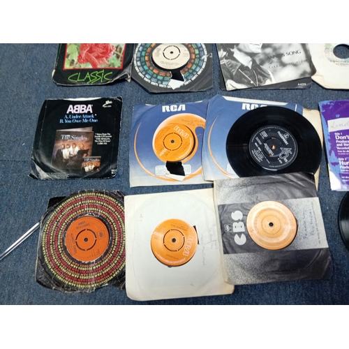 100 - A job lot of Apx 50+ 7 Inch singles of various artists and Genres. #3.