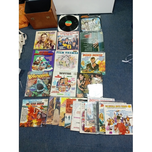 109 - A collection of APX 30 vinyl records of various conditions. Mostly film scores and themes. #9