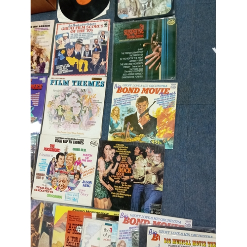 109 - A collection of APX 30 vinyl records of various conditions. Mostly film scores and themes. #9