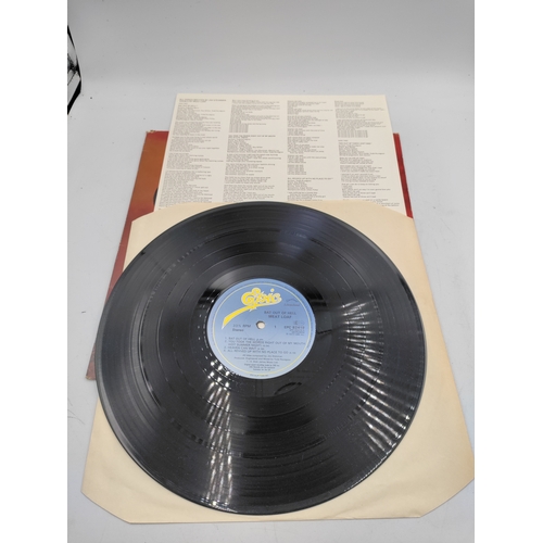21 - Meat loaf bat out of hell. Vinyl condition Near condition.