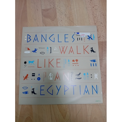 30 - The Bangles, Walk Like an Egyptian vinyl single - Near mint