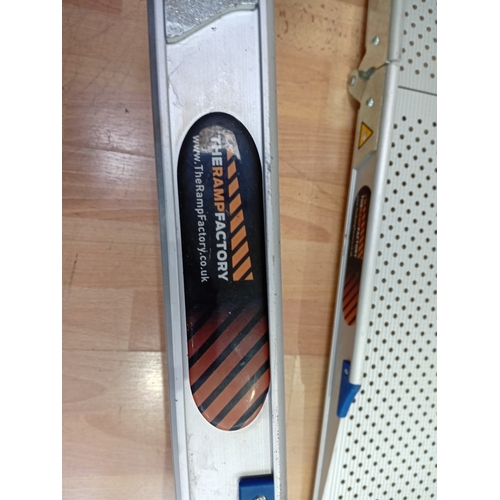 8 - A pair of FEAL lightweight folding channel ramp used for wheelchairs and mobility scooters with a 20... 