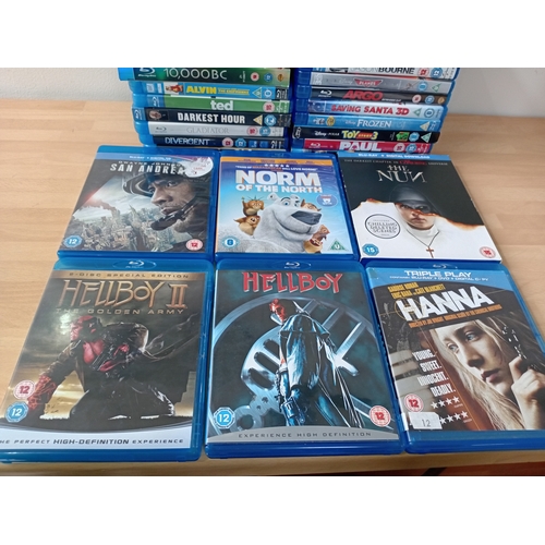 9 - A collection of Blu-Rays, approximately 30 in total, to include; Star Wars, Gladiator, Hellboy, The ... 