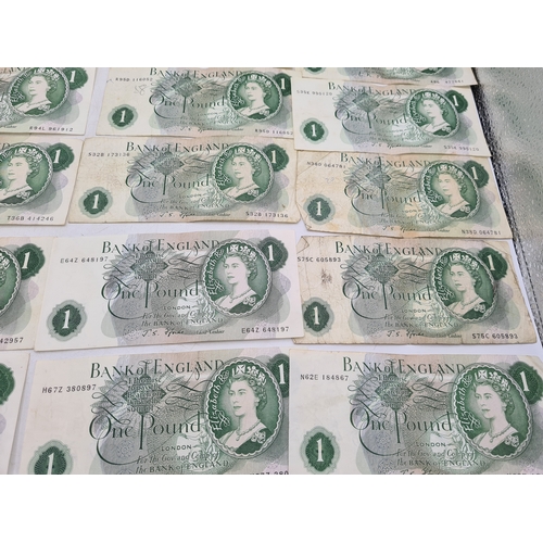 A collection of old British bank notes to include 38 x £1 notes (1960 ...
