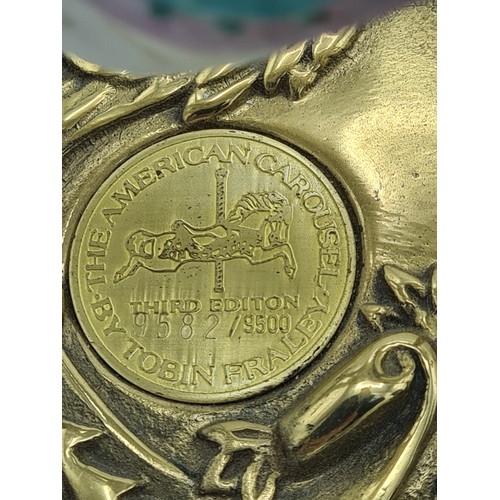 252 - A pair of limited edition ornamental American Carousel Horses by Tobin Fraley, No 9078 & 9024, 1988 ... 