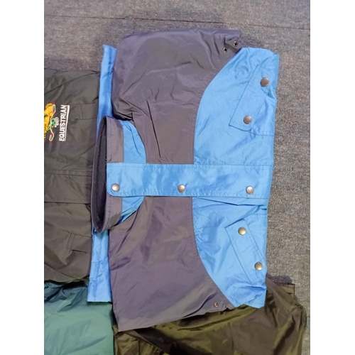 11 - 7 Horse riding Jackets all different sizes, some of the brands include wps and bronte. All appear br... 