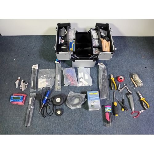 A job lot of random tools and equipment to fix and mend model ...