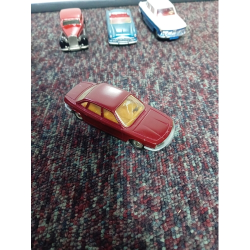 5 vintage restored Dinky cars.