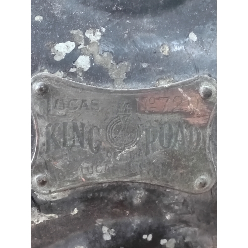 246 - A collection of 6 antique bicycle and vehicle lamps, to include; Joseph Lucas no.727, no.720 & no.43... 