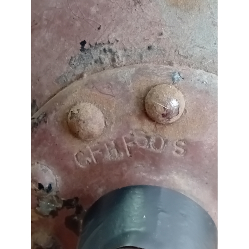 249 - A pair of vintage vehicle lamps, to include; a CAV lamp