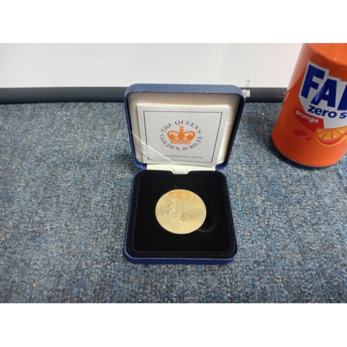 300 - A Royal mint West Mercia Police Elizabeth II golden jubilee commemorative medal