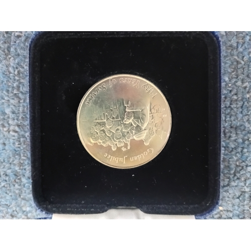 300 - A Royal mint West Mercia Police Elizabeth II golden jubilee commemorative medal