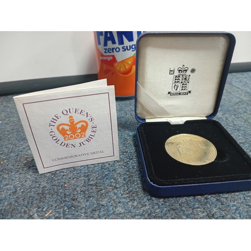 300 - A Royal mint West Mercia Police Elizabeth II golden jubilee commemorative medal