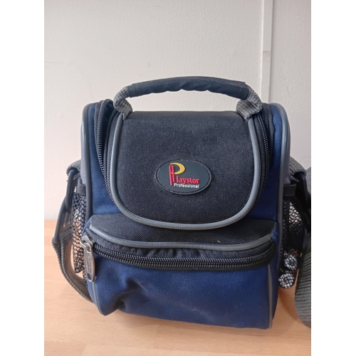 102 -  A Sony Cyber-shot DSC-H5 digital camera with a carrying case by laystor professional,and the cover ... 