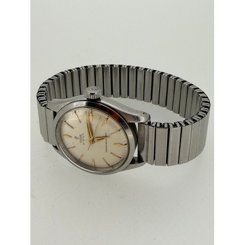 158 - A vintage working Tudor oyster watch shock resistant.