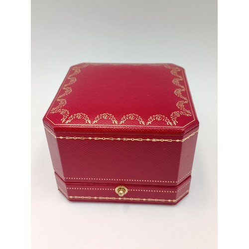 205 - A genuine Cartier love ring fully hallmarked in 18 karat gold with Cartier box.