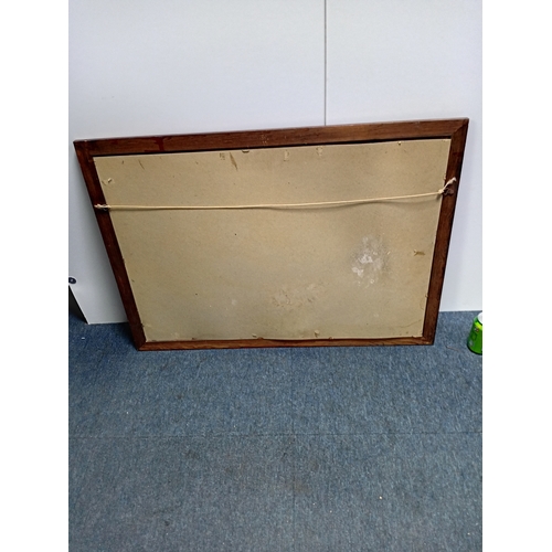 101 - A vintage mirror with JAMESON Irish whiskey branding. (Height 63 cm x Width 88 cm)