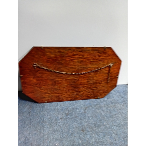 102 - A vintage hand painted Art Deco wall mirror known as 