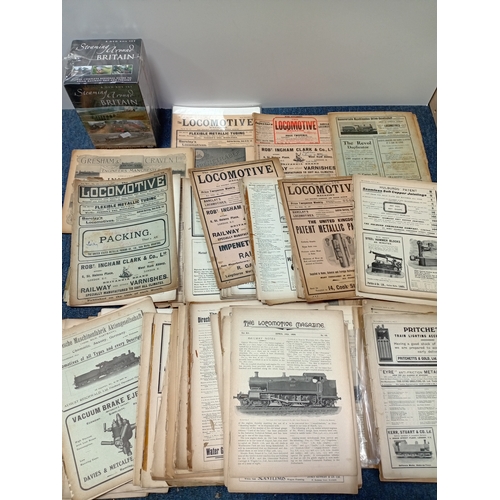 61 - A large collection of vintage locomotive/ railway-themed magazines with a new Steaming Around Britai... 