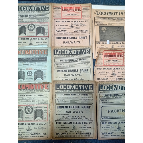 61 - A large collection of vintage locomotive/ railway-themed magazines with a new Steaming Around Britai... 