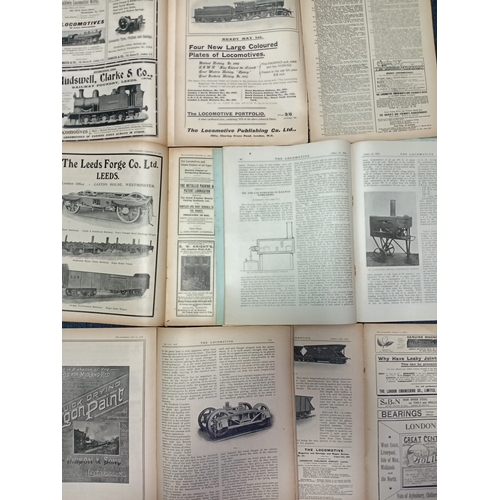 61 - A large collection of vintage locomotive/ railway-themed magazines with a new Steaming Around Britai... 