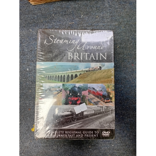 61 - A large collection of vintage locomotive/ railway-themed magazines with a new Steaming Around Britai... 