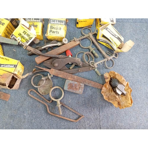74 - A joblot of Lockheed brake parts, mostly slave cylinders & tools.