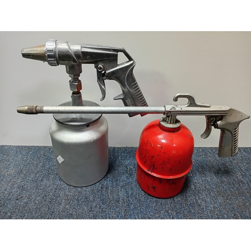 75 - A collection of tools. Featuring, blowtorch's, a Clarke gritblast gun, Evershed & Vignoles Megger in... 