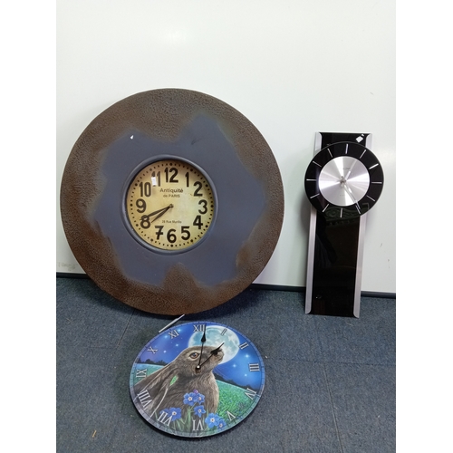 86 - A trio of modern clocks.