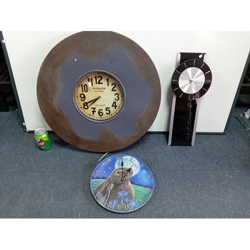86 - A trio of modern clocks.