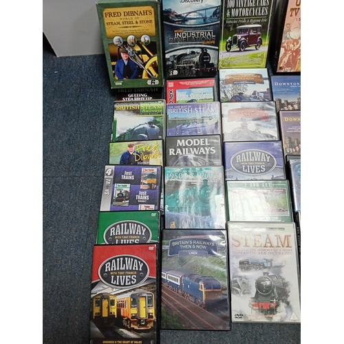 93 - A DVD collection including both feature films and numerous documentary series focusing on railroads,... 