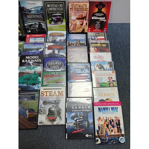 93 - A DVD collection including both feature films and numerous documentary series focusing on railroads,... 
