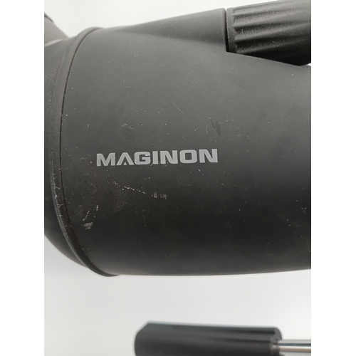 95 - A Maginon 20-60x60 Spotting Scope, used for bird watching and nature observation. Telescope Height 1... 