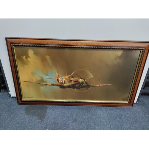 107 - A framed print of 